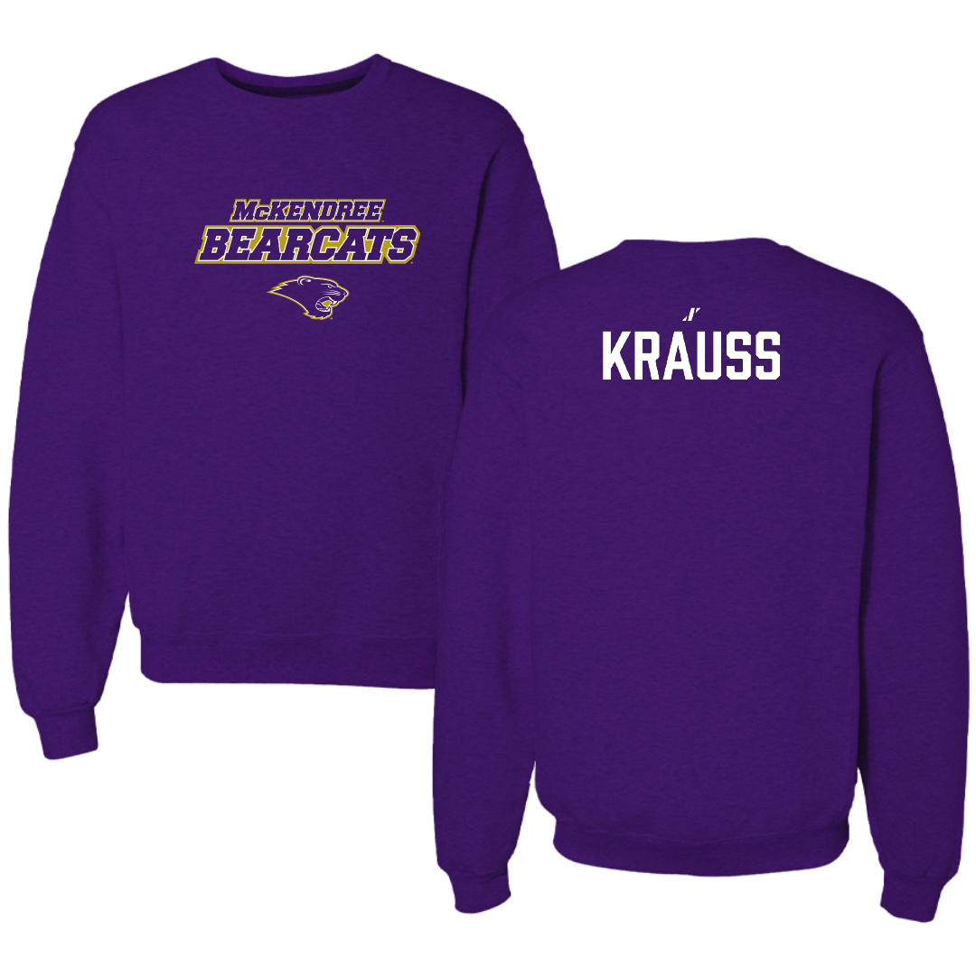 McKendree University Wrestling Purple General Crewneck - Lydia Krauss