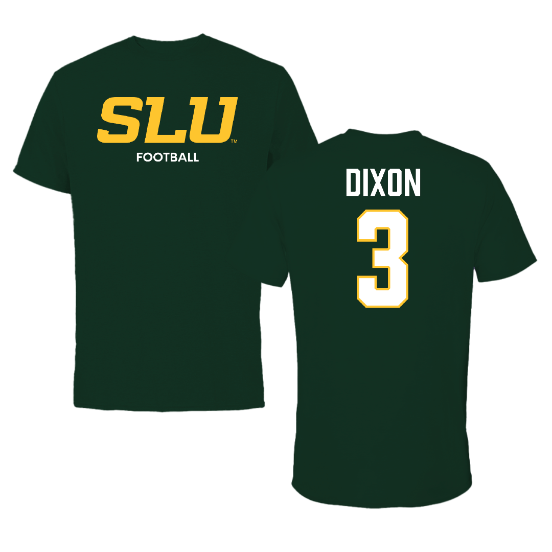 Southeastern Louisiana University Football Forest Green Tee - #3 Harlan Dixon