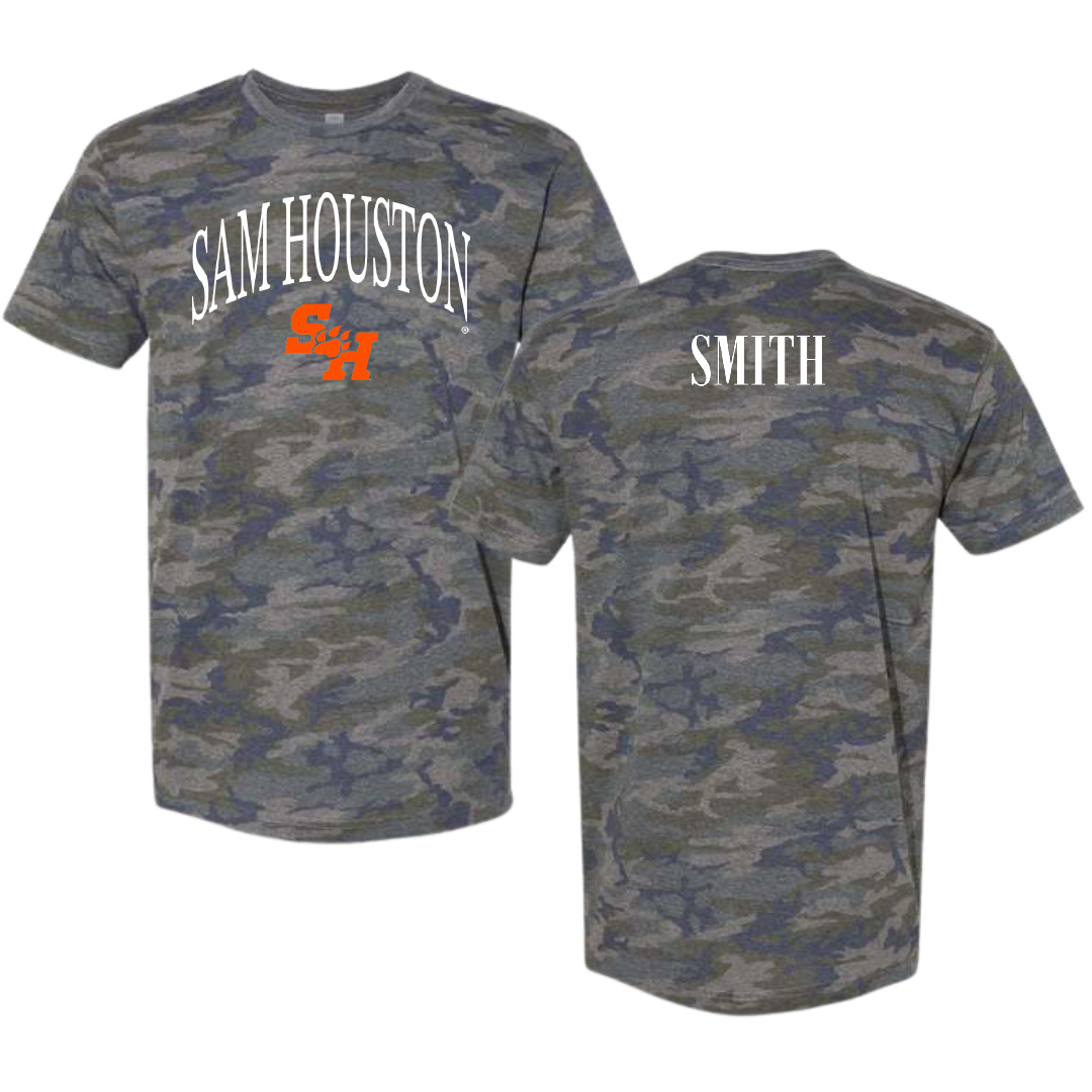 Sam Houston State University Cheer Vintage Camo Tee - Tyler Smith