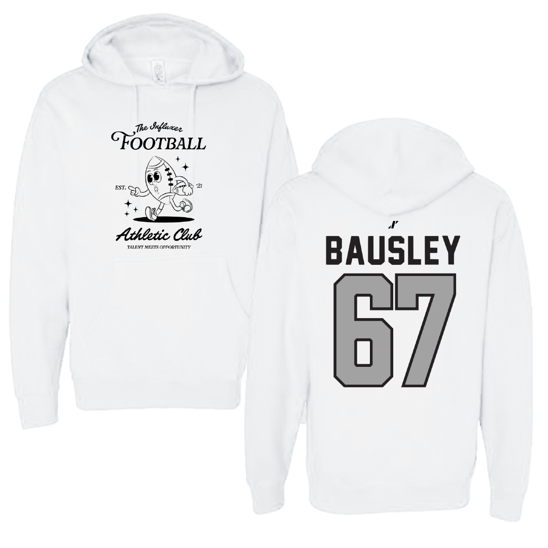 Football White Influxer Athletic Club Hoodie - #67 Xavier Bausley