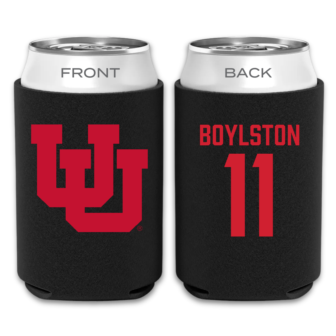 University of Utah Lacrosse Black Can Cooler - #11 Joey Boylston