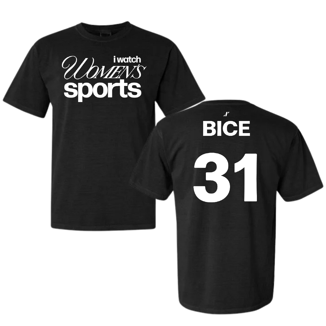 University of Florida Soccer Black WHM Comfort Colors Tee - #31 Paris Bice