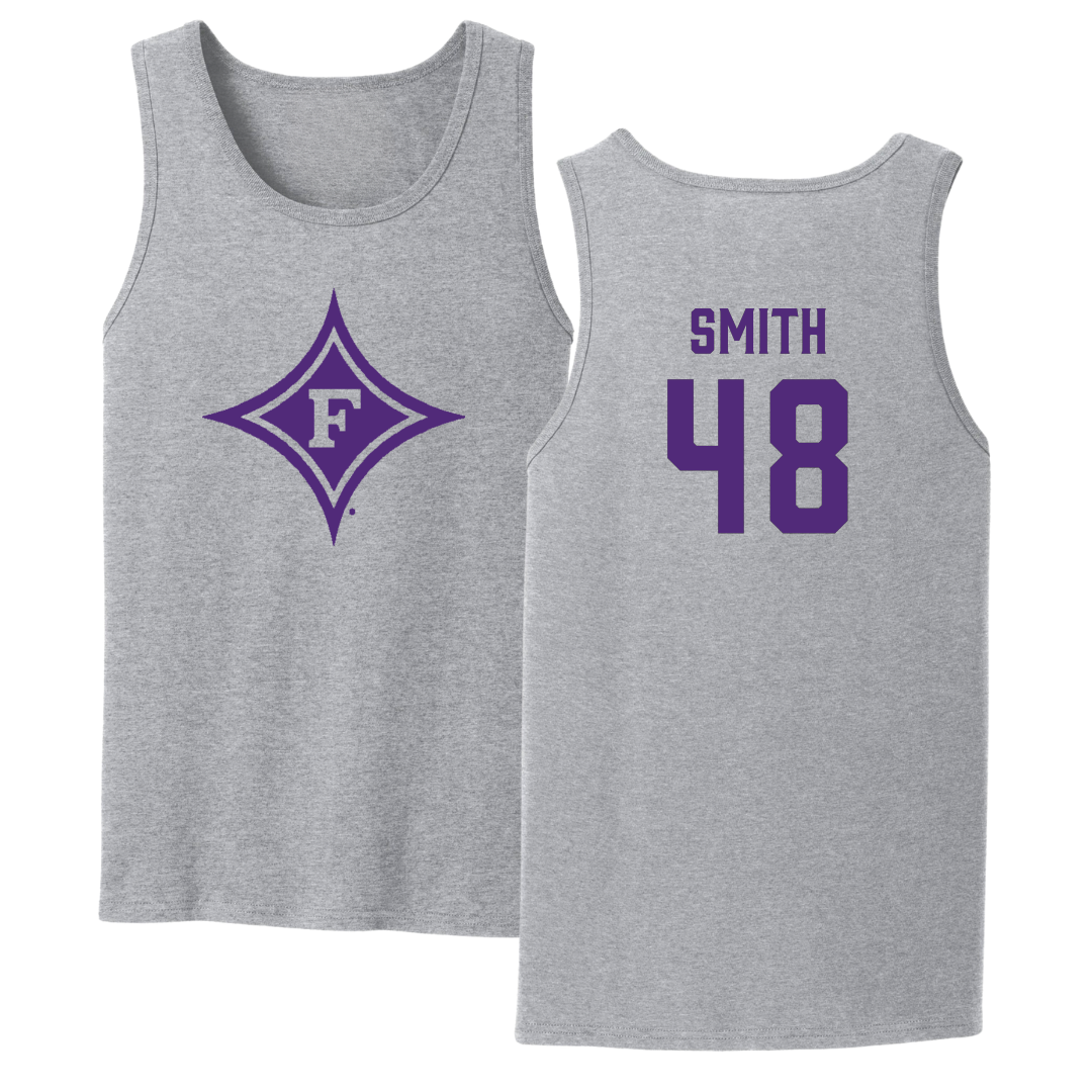 Furman University Football Sport Gray Tank Top - #48 Luke Smith