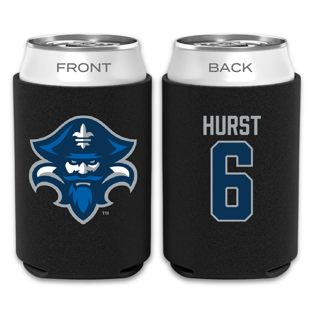 University of New Orleans Baseball Black Can Cooler - #6 Dalton Hurst