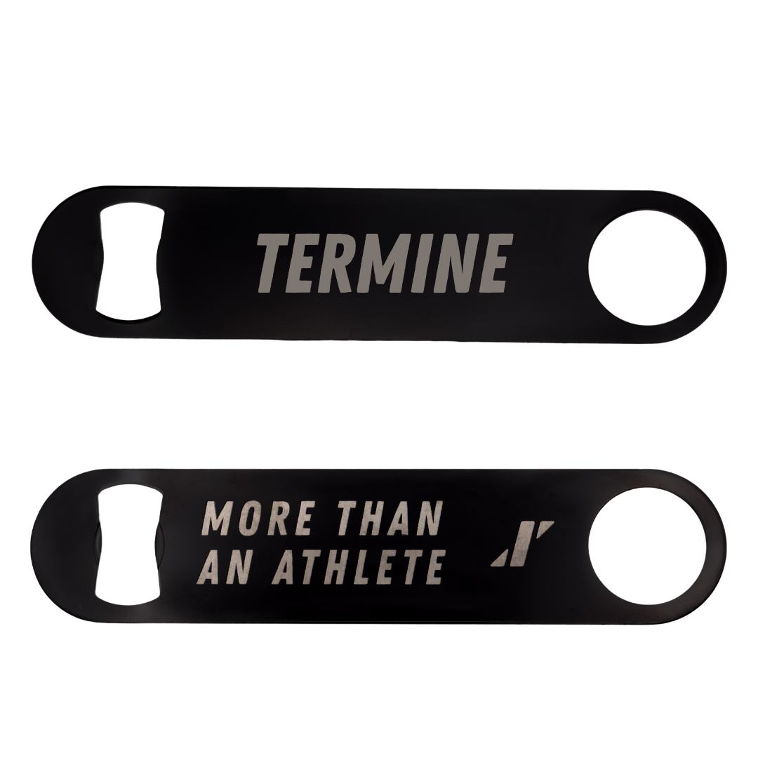 St. Bonaventure University Swimming & Diving Black Bottle Opener - Luigi Termine