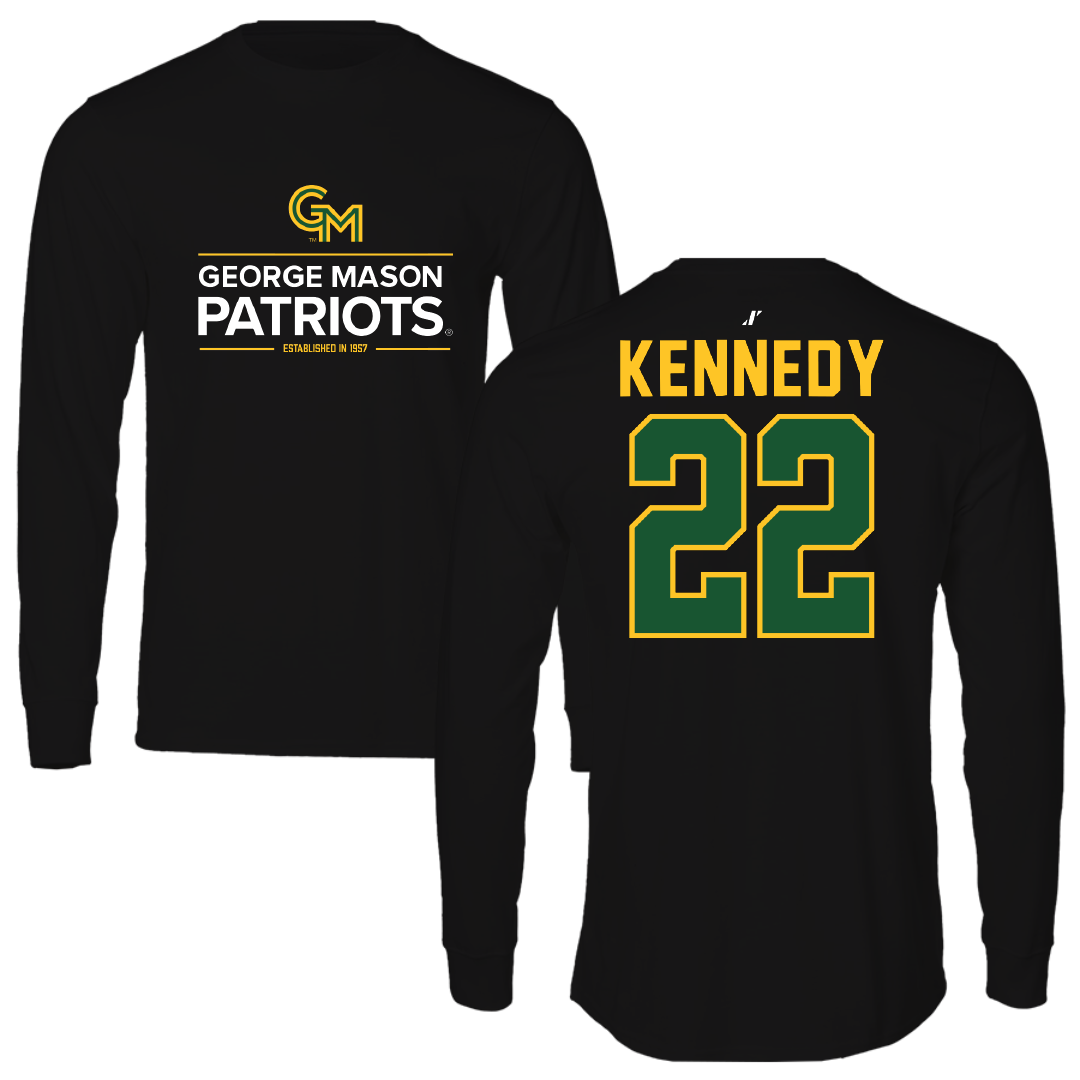 George Mason University Volleyball Black General Performance Long Sleeve - #22 Olyvia Kennedy