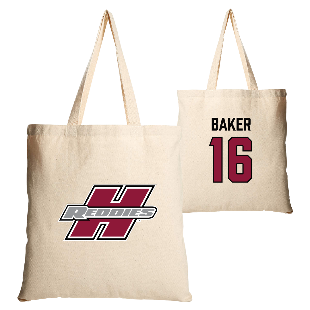 Henderson State University Football Tan Canvas Tote Bag - #16 Zach Baker