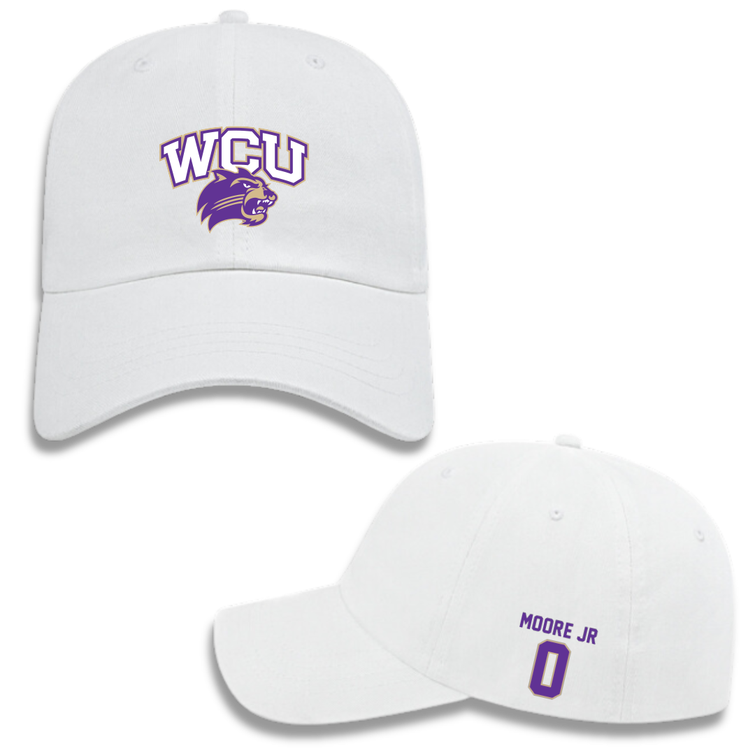 Western Carolina University Football White Hat - #0 Ken Moore Jr