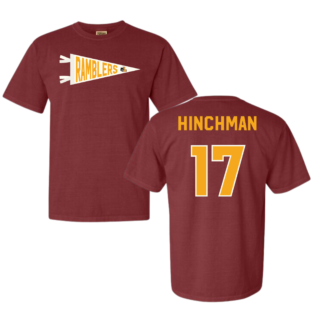 Loyola University-Chicago Volleyball Maroon Pennant Comfort Colors Tee - #17 Grace Hinchman
