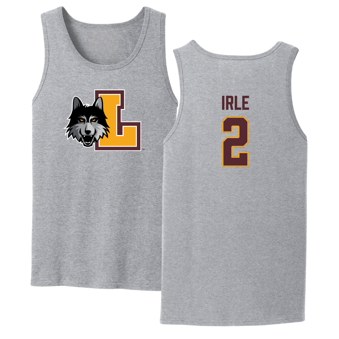 Loyola University-Chicago Soccer Sport Gray Tank Top - #2 Emma Irle