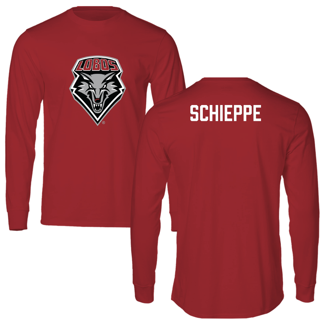 University of New Mexico TF and XC Canvas Red Long Sleeve - Peyton Schieppe