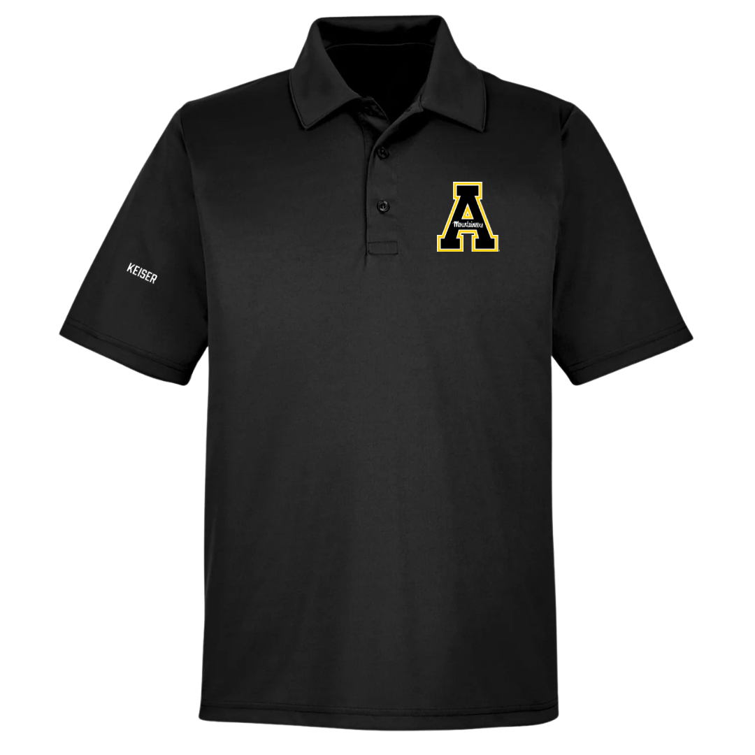 Appalachian State University Wrestling (M) Black Polo - Kaden Keiser