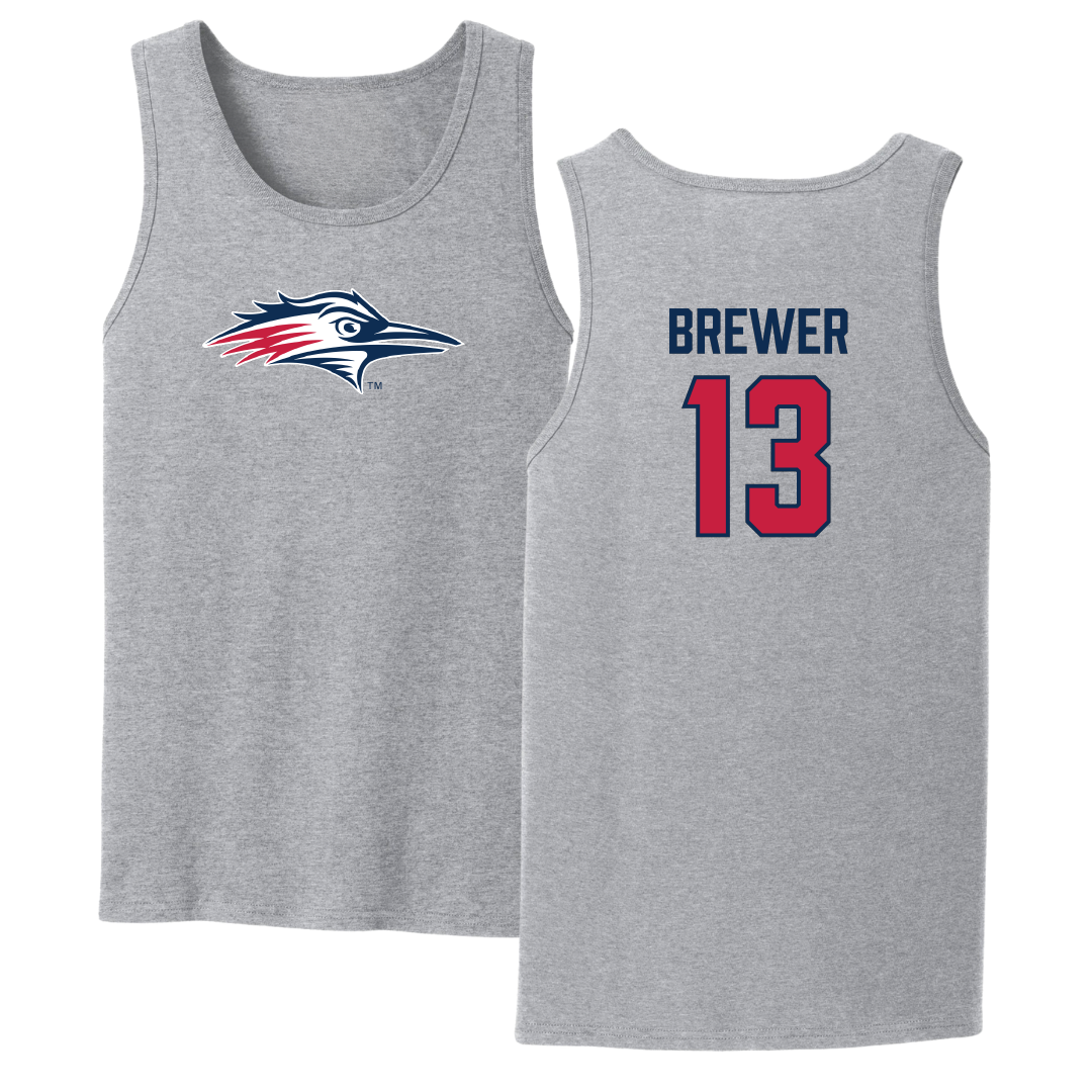 Metropolitan State University of Denver Volleyball Sport Gray Tank Top - #13 GabriElle Brewer