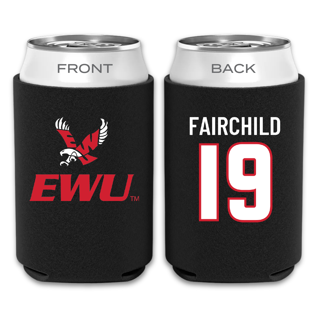 Eastern Washington University Soccer Black Can Cooler - #19 Chloe Fairchild