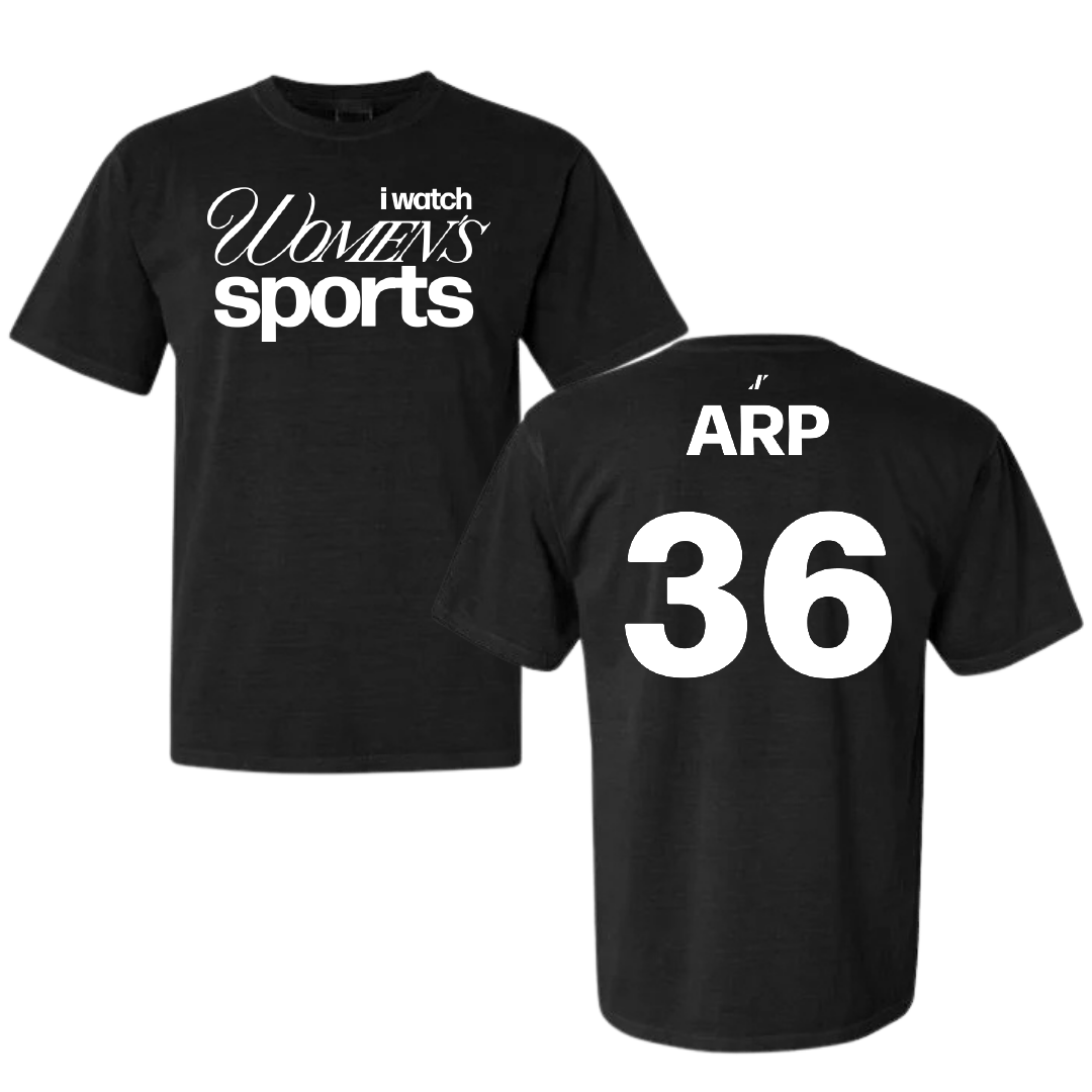 Dallas Baptist University STUNT Black WHM Comfort Colors Tee - #36 Ashtyn Arp