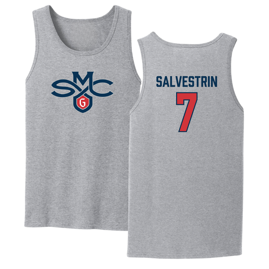 Saint Mary's College of California Soccer Sport Gray Tank Top - #7 Tessa Salvestrin