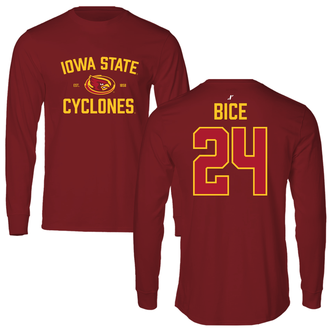 Iowa State University Soccer Cardinal General Long Sleeve - #24 Jocelyn Bice