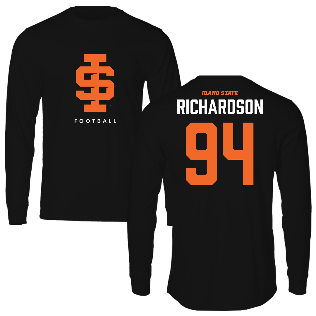 Idaho State University Football Black Long Sleeve - #94 Malik Richardson