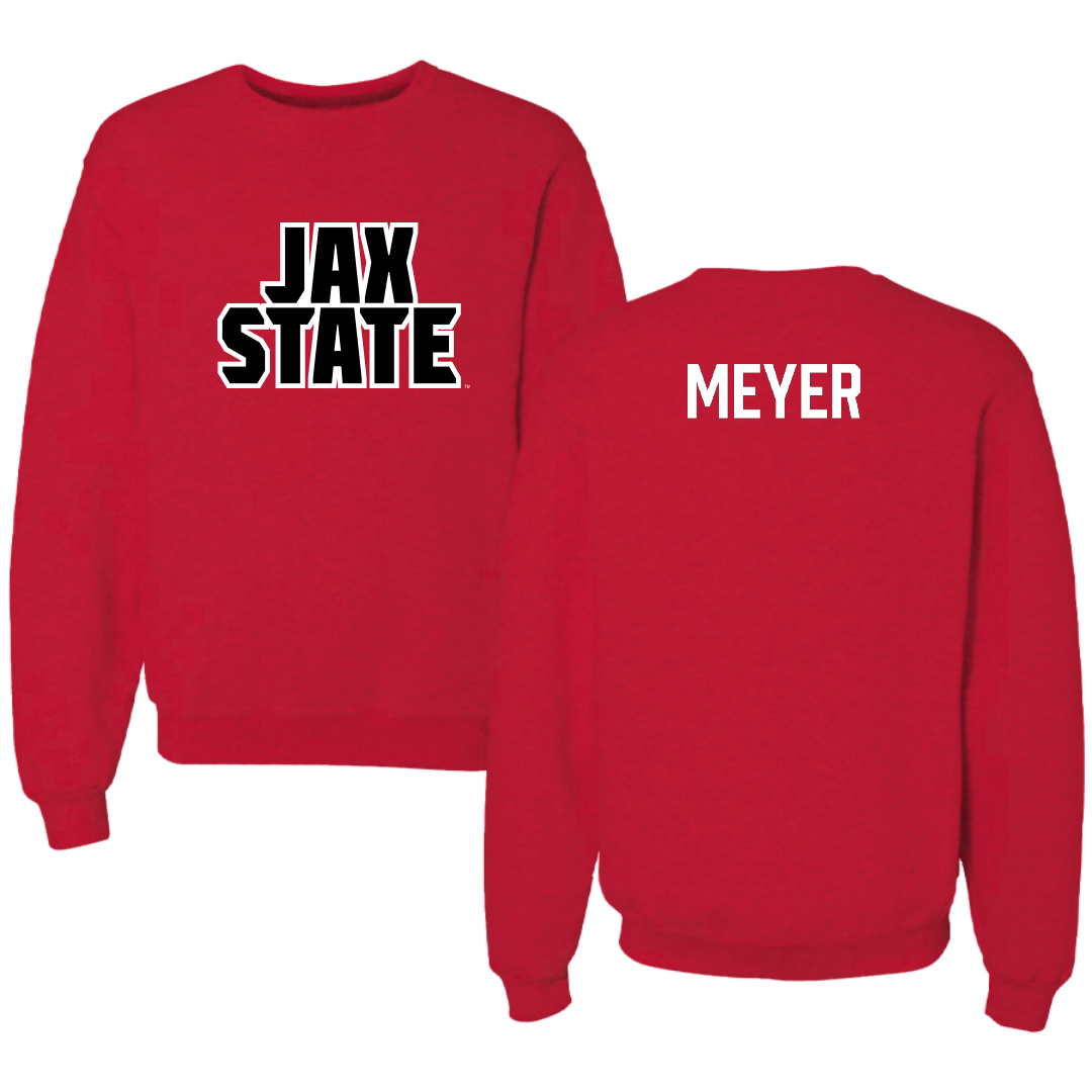 Jacksonville State University TF and XC Red Crewneck - Caden Meyer