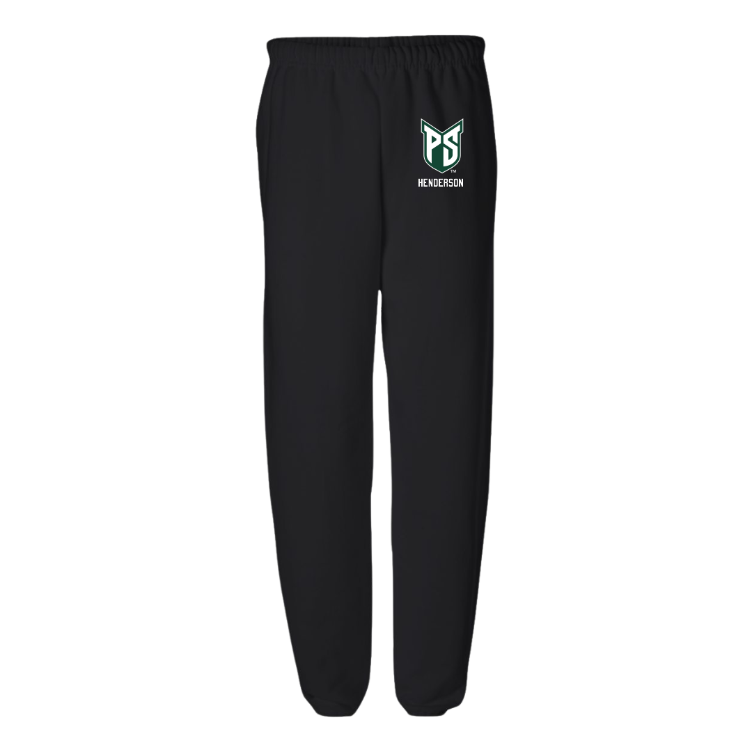 Portland State University Basketball (M) Black Sweatpants - #5 Jaylin Henderson