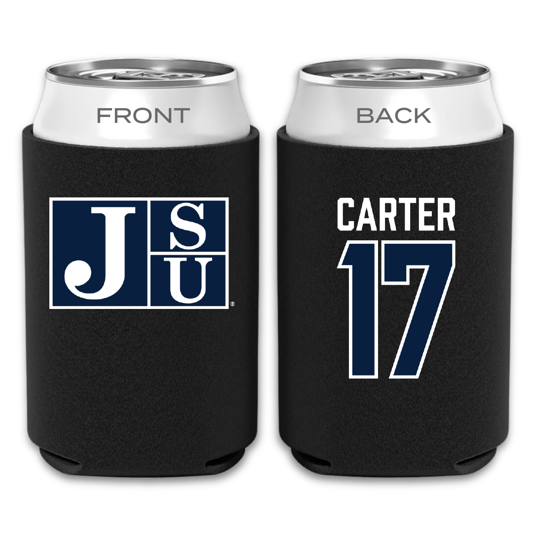 Jackson State University Volleyball Black Can Cooler - #17 Kymorah Carter