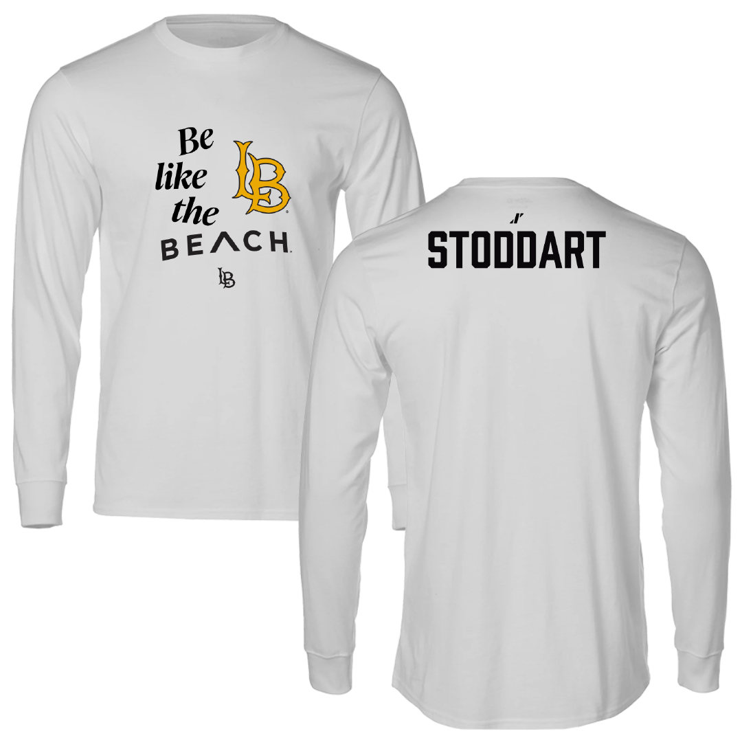 Long Beach State University TF and XC Light Gray Be Like Us Performance Long Sleeve - Grace Stoddart
