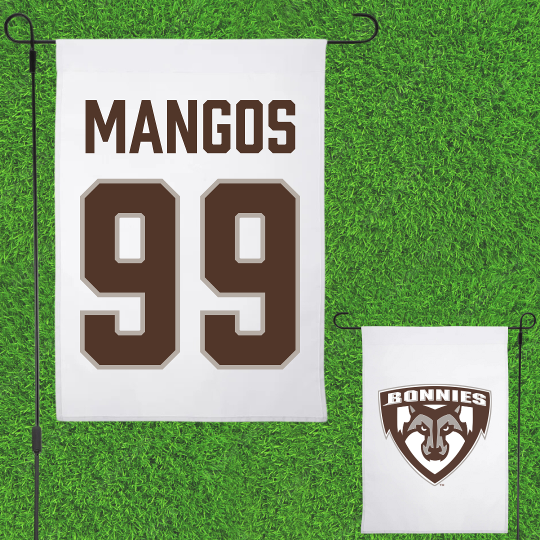 St. Bonaventure University Softball White Garden Flag - #99 Reagan Mangos
