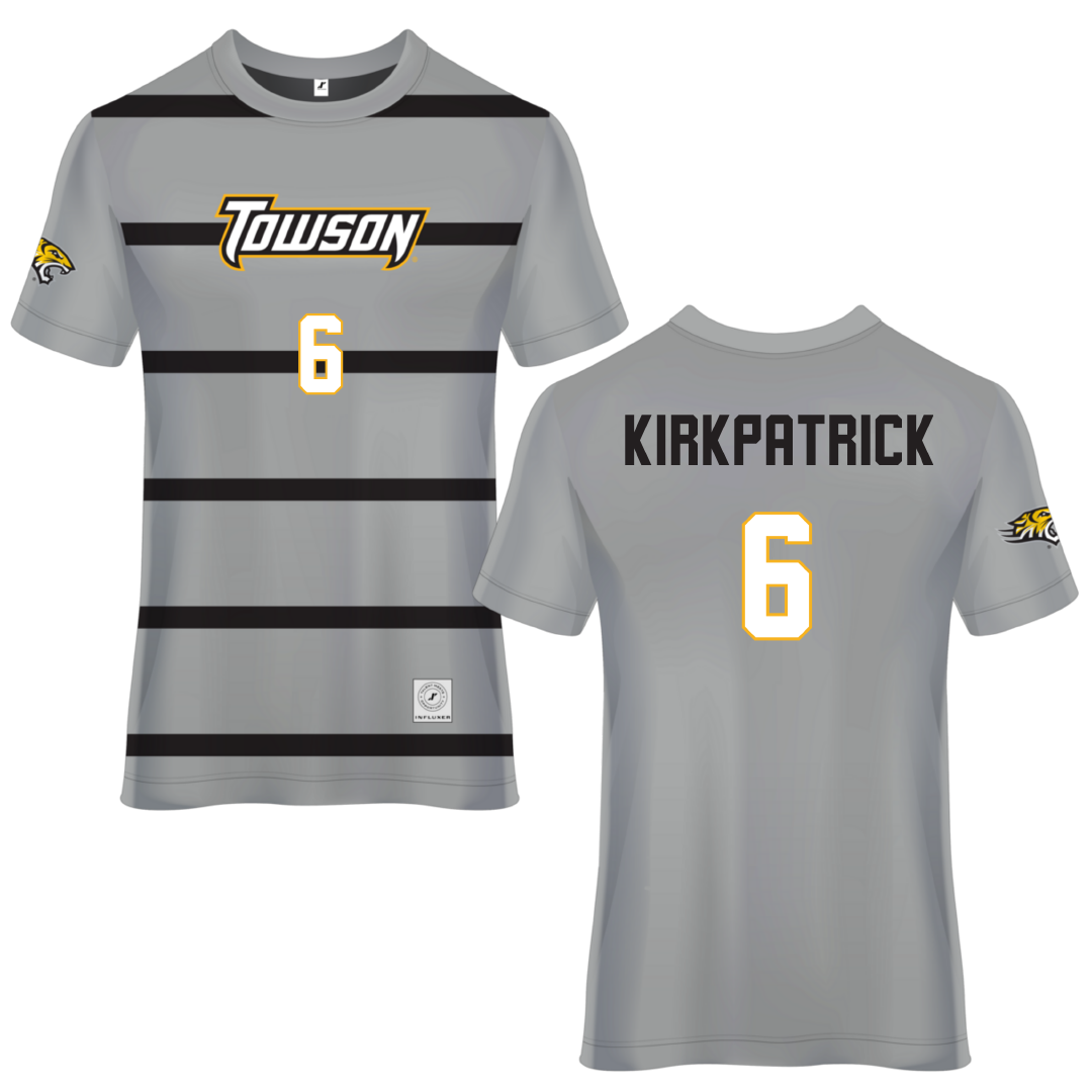 Towson University Gray Soccer Jersey - #6 Emily Kirkpatrick