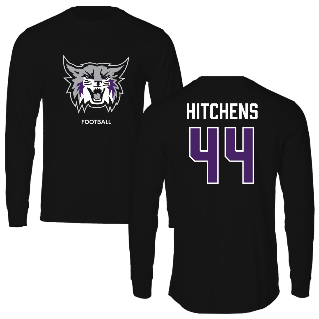 Weber State University Football Black Performance Long Sleeve - #44 Mayson Hitchens