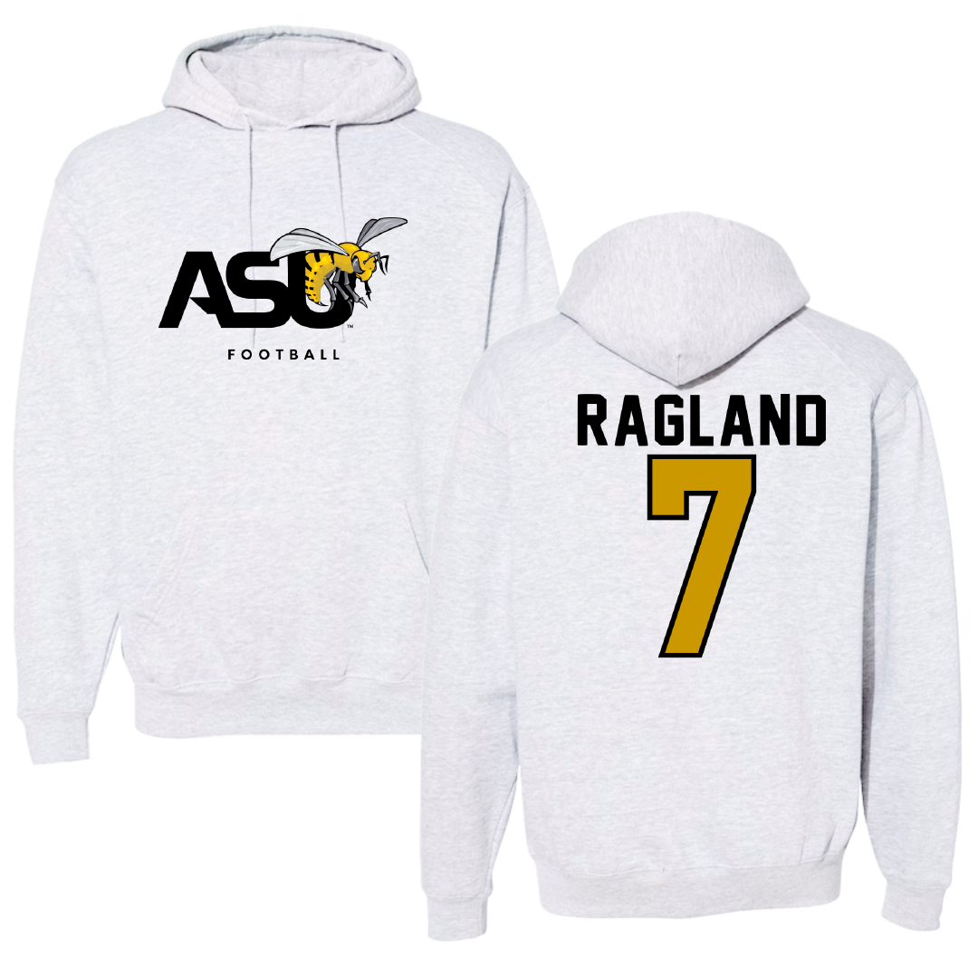 Alabama State University Football Gray Hoodie - #7 Braylen Ragland