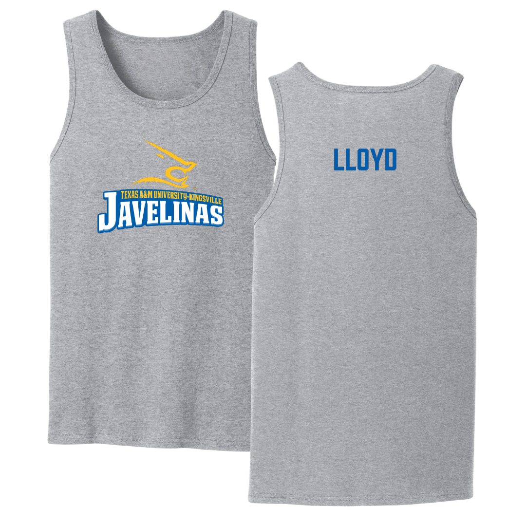 Texas A&M University-Kingsville TF and XC Sport Gray Tank Top - Mary Lloyd
