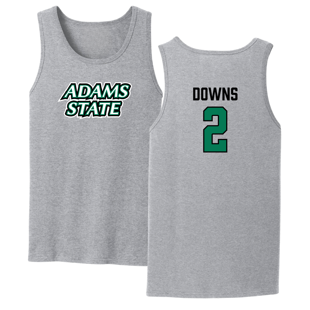 Adams State University Baseball Sport Gray Tank Top - #2 Ryan Downs