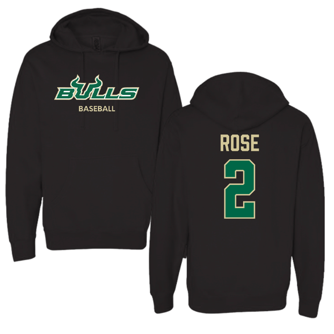 University of South Florida Baseball Black Hoodie - #2 Matt Rose