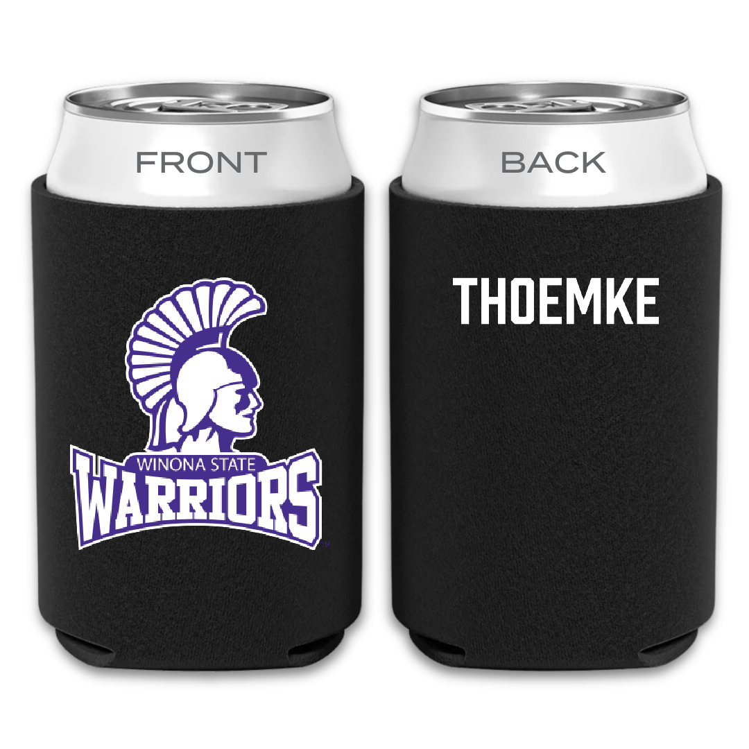 Winona State University Tennis Black Can Cooler - Clara Thoemke