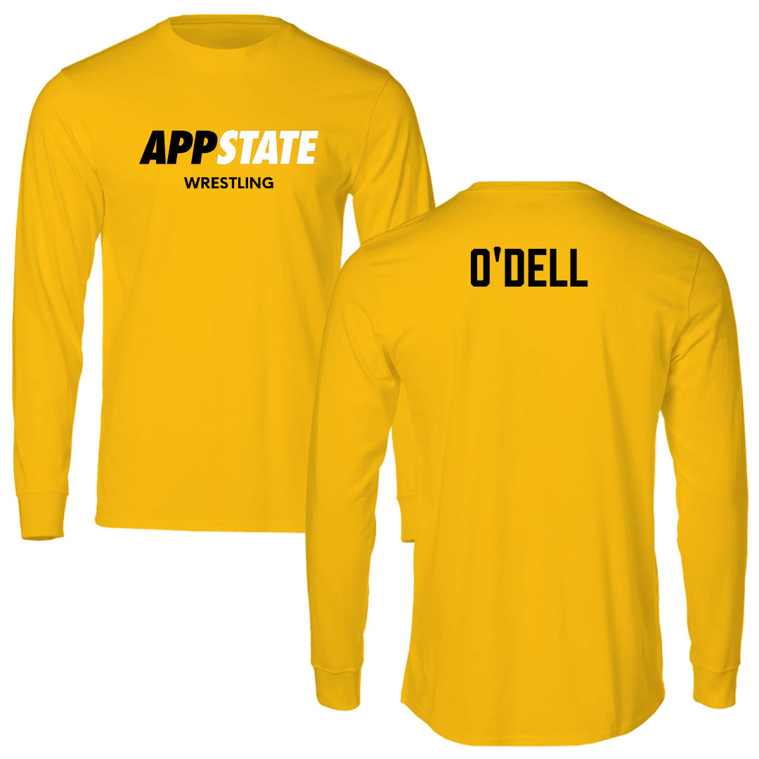 Appalachian State University Wrestling (M) Gold Performance Long Sleeve - Kailan O'Dell