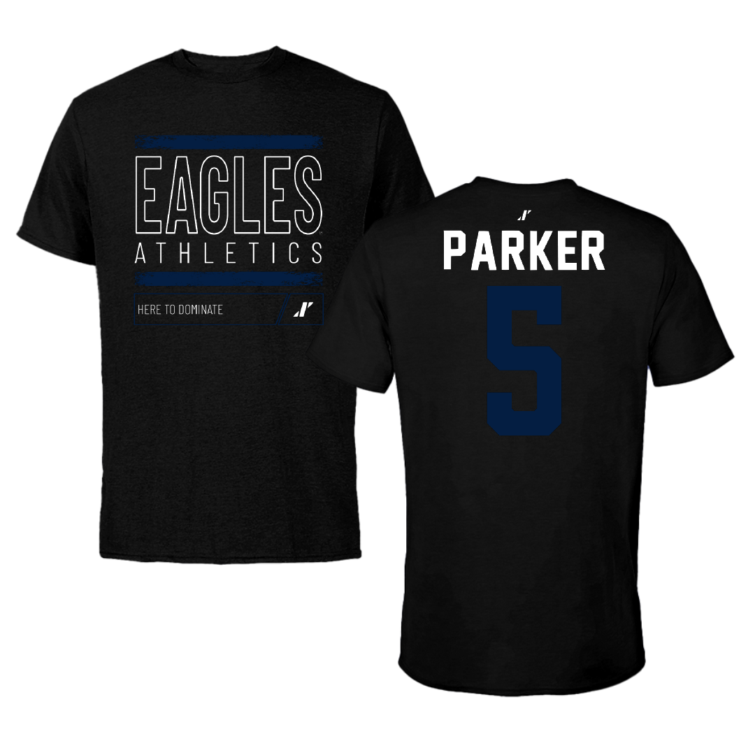 Georgia Southern University Baseball Black Dominate Performance Tee - #5 Cade Parker