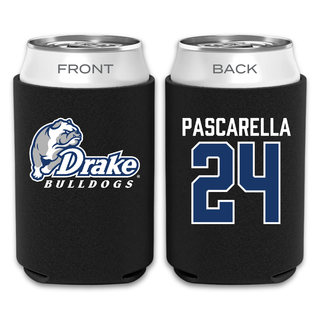 Drake University Soccer Black Can Cooler - #24 Jordan Pascarella