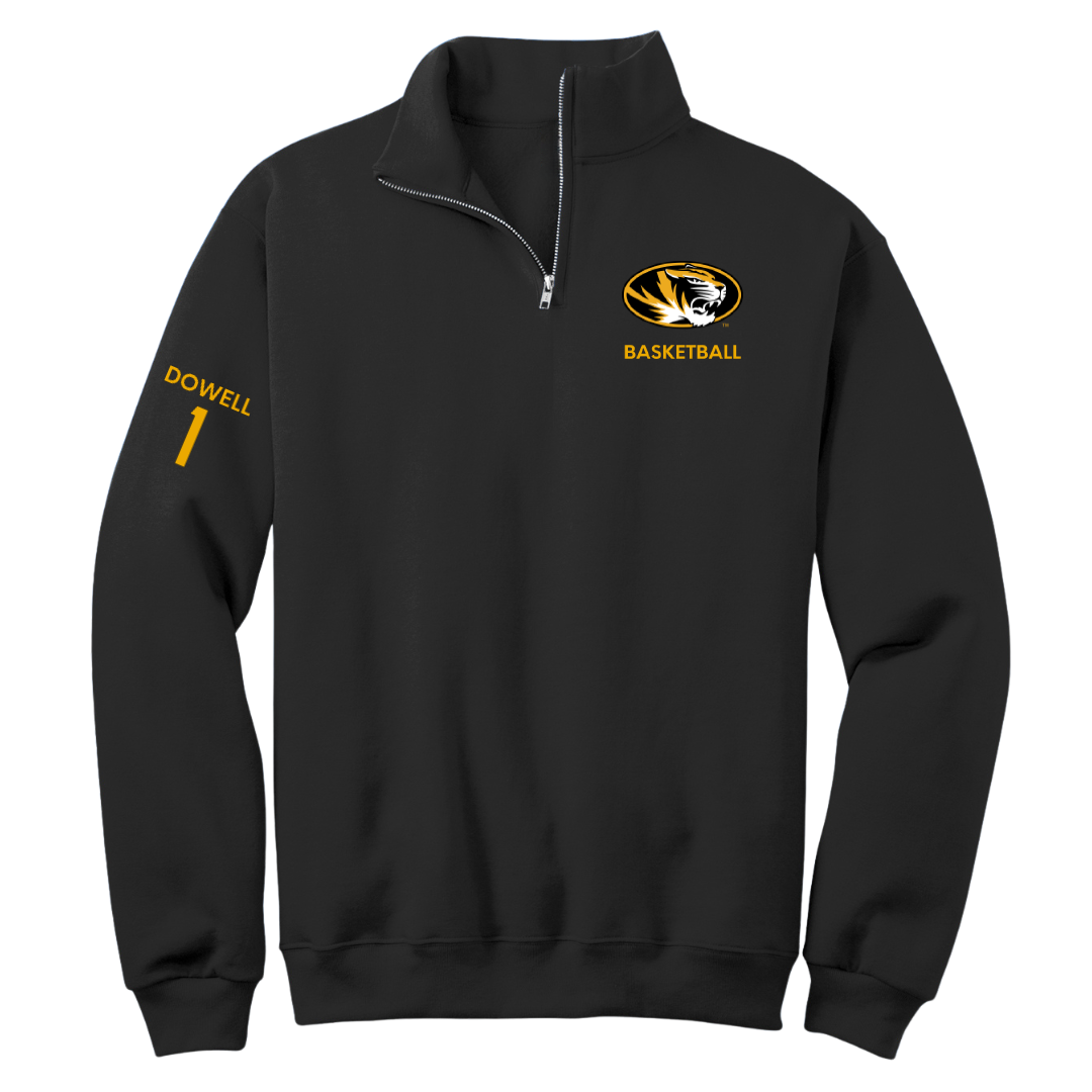 University of Missouri Basketball (W) Black Quarter-Zip - #1 Shannon Dowell