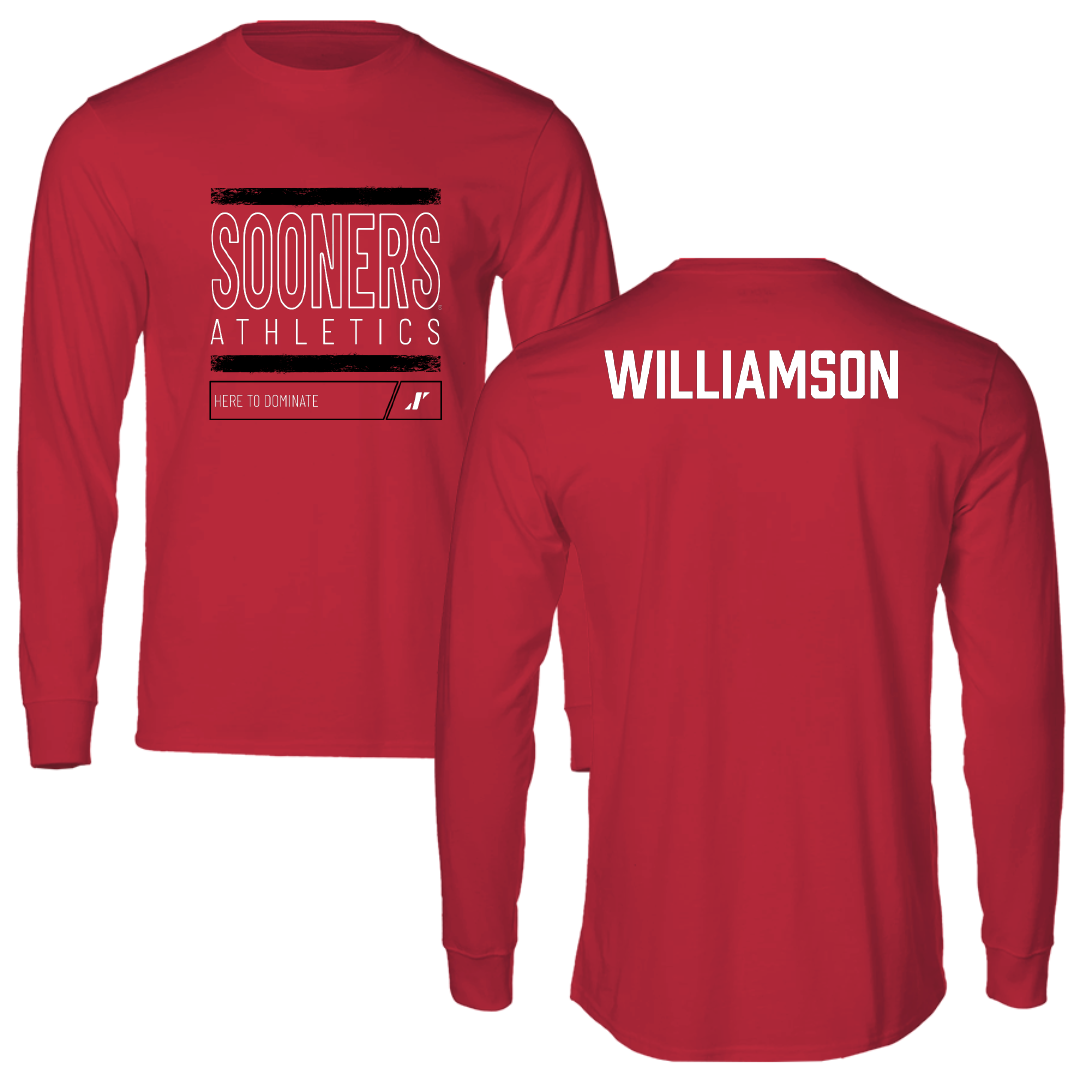 University of Oklahoma TF and XC Crimson Dominate Long Sleeve - Grace Williamson