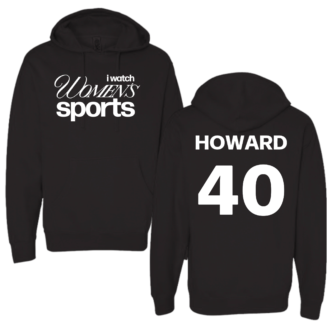 University of Illinois Softball Black WHM Hoodie - #40 Zoie Howard