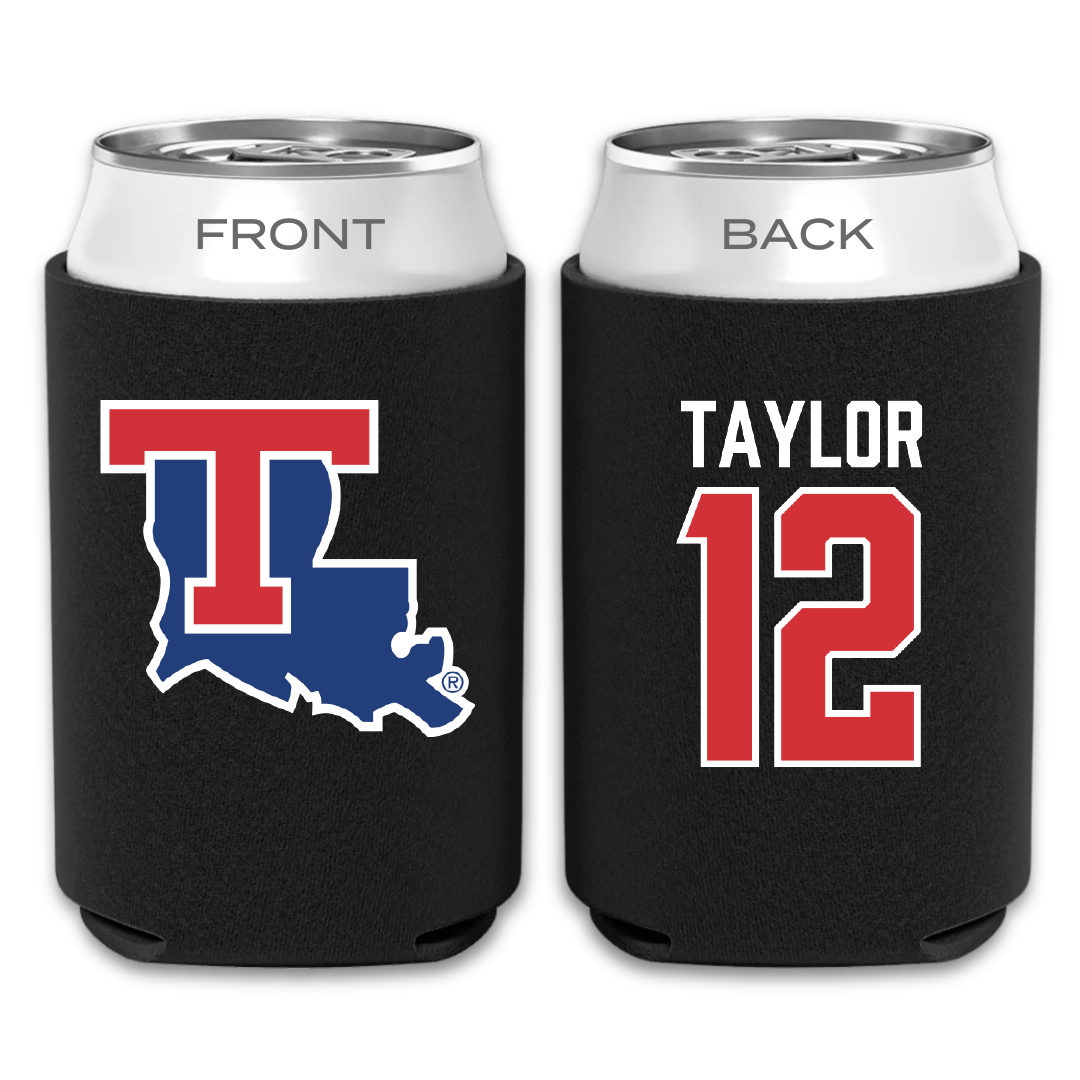 Louisiana Tech University Soccer Black Can Cooler - #12 Kyra Taylor