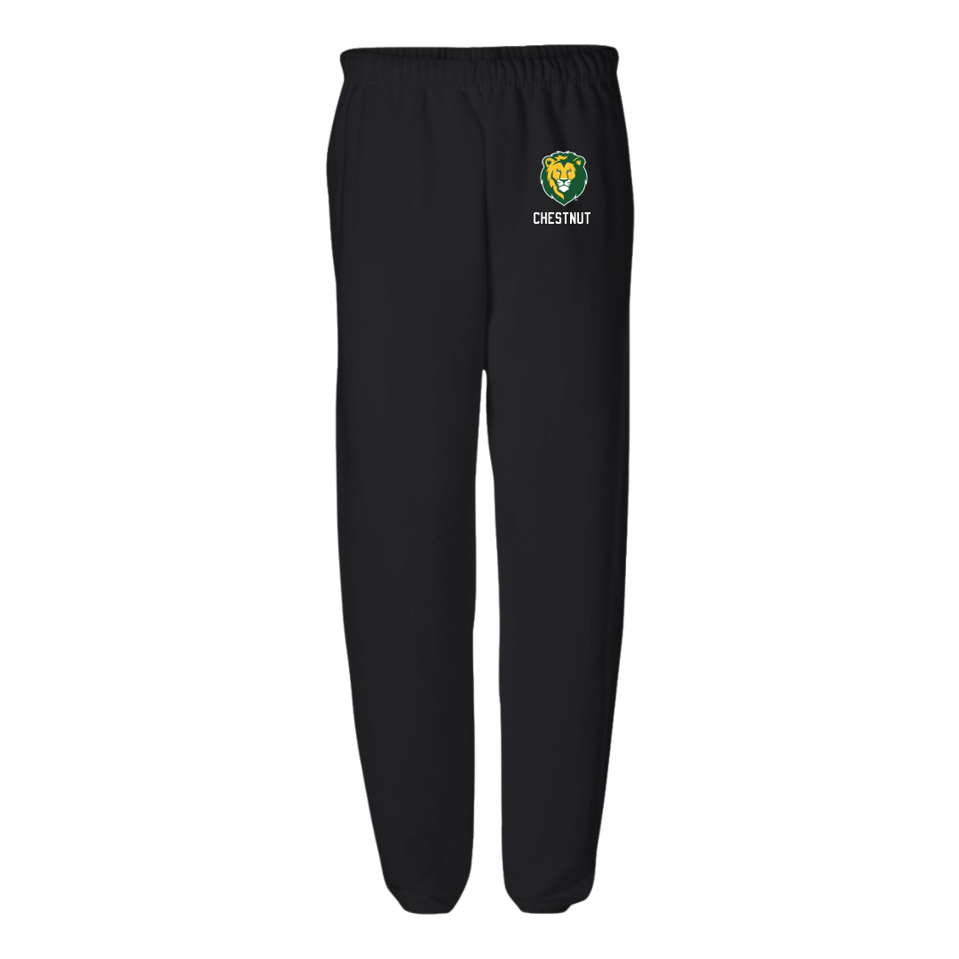 Southeastern Louisiana University TF and XC Black Sweatpants - Darian Chestnut