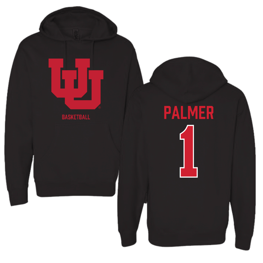 University of Utah Basketball (W) Black Block Hoodie - #1 Isabel Palmer