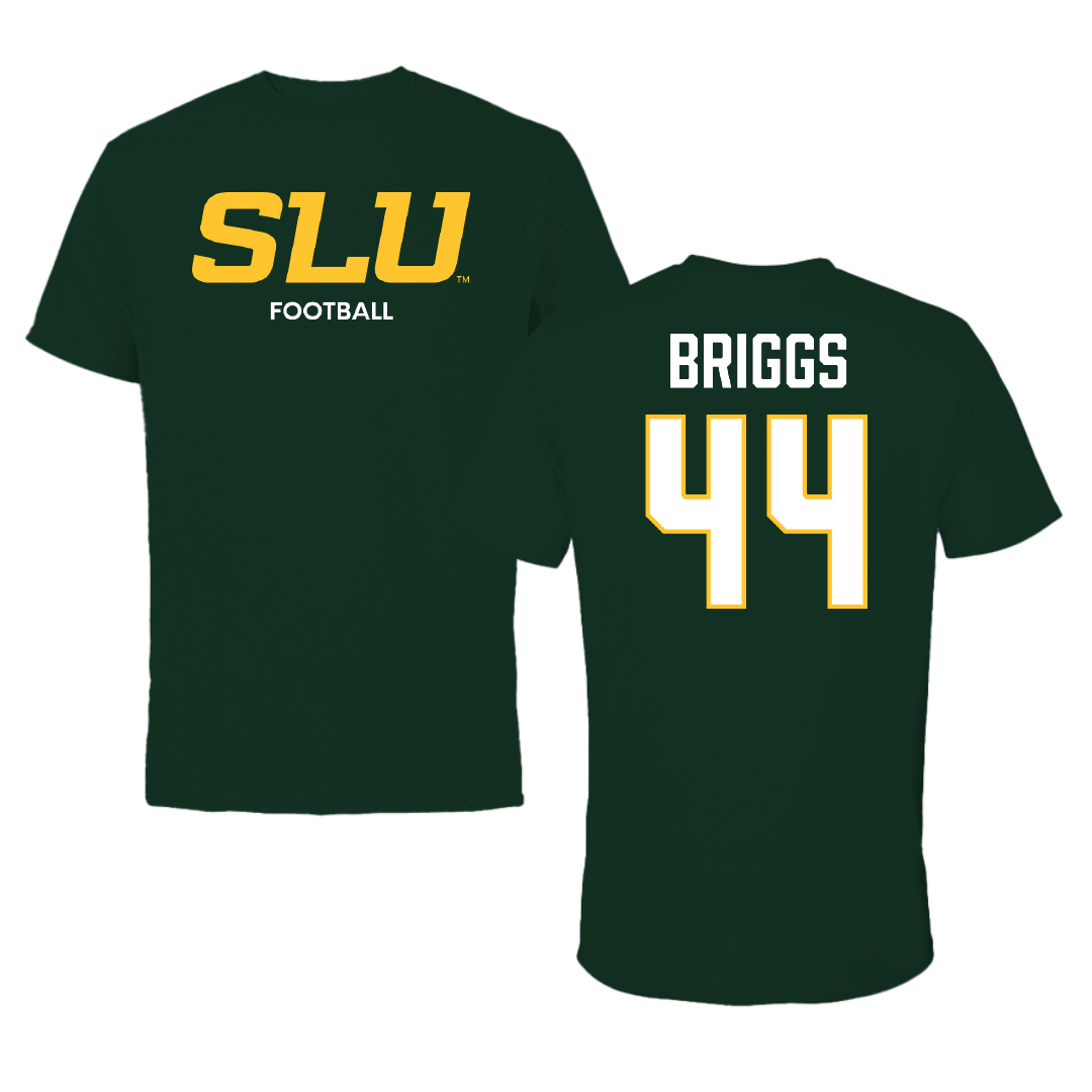 Southeastern Louisiana University Football Forest Green Performance Tee - #44 Connor Briggs