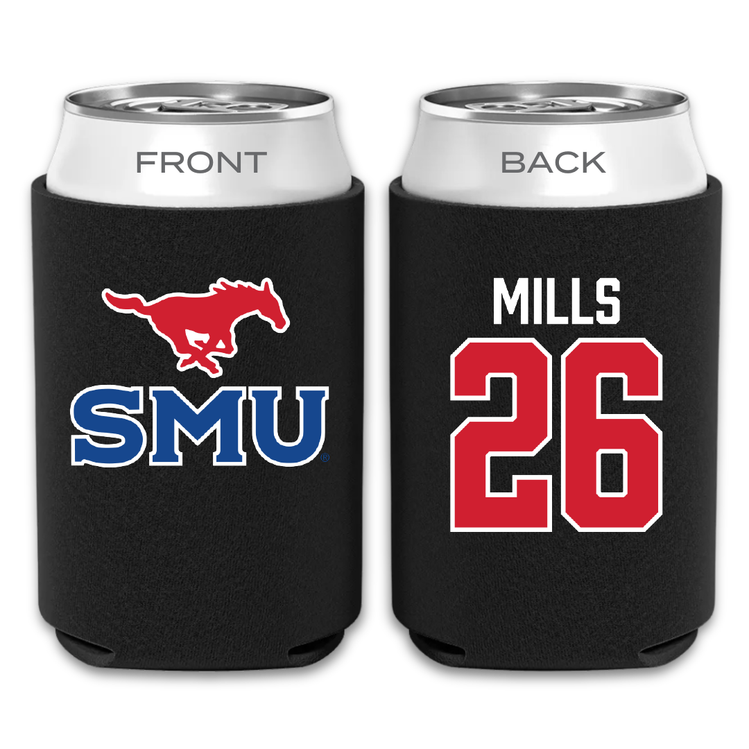 Southern Methodist University Football Black Can Cooler - #26 Keyshon Mills