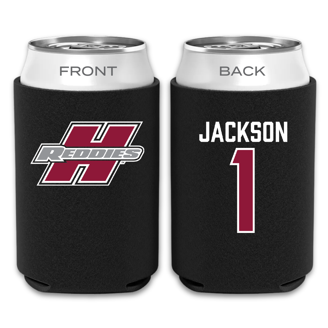 Henderson State University Football Black Can Cooler - #1 Timieone Jackson