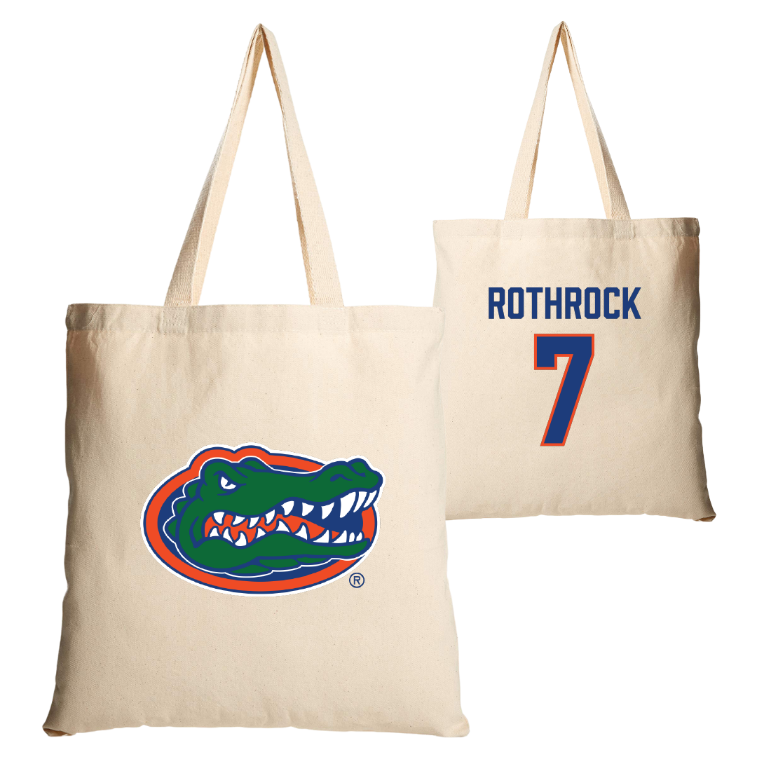 University of Florida Softball Tan Canvas Tote Bag - #7 Keagan Rothrock