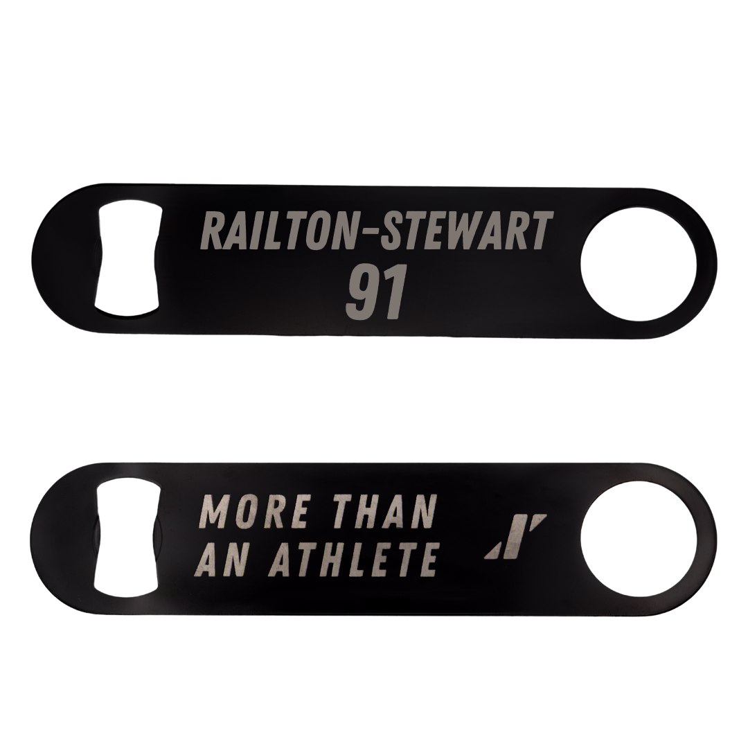 University of Idaho Football Black Bottle Opener - #91 Malakai Railton-Stewart