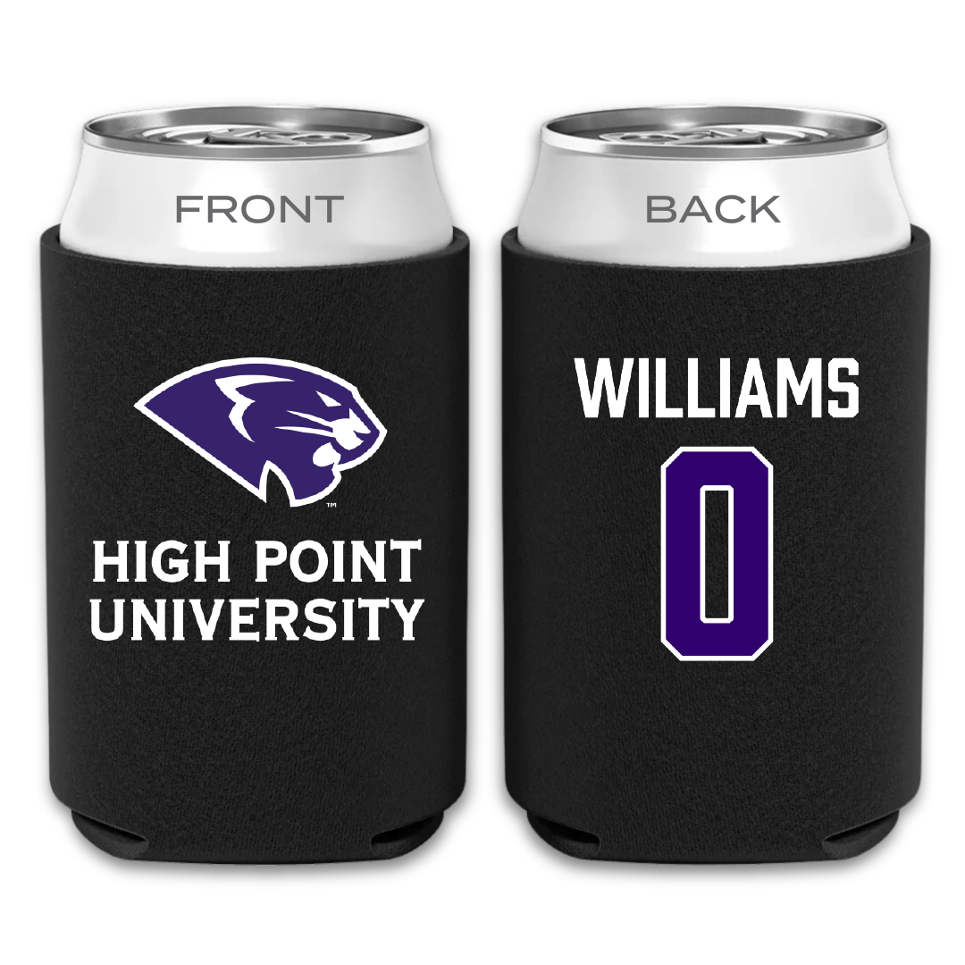 High Point University Soccer Black Can Cooler - #0 Kylee Williams