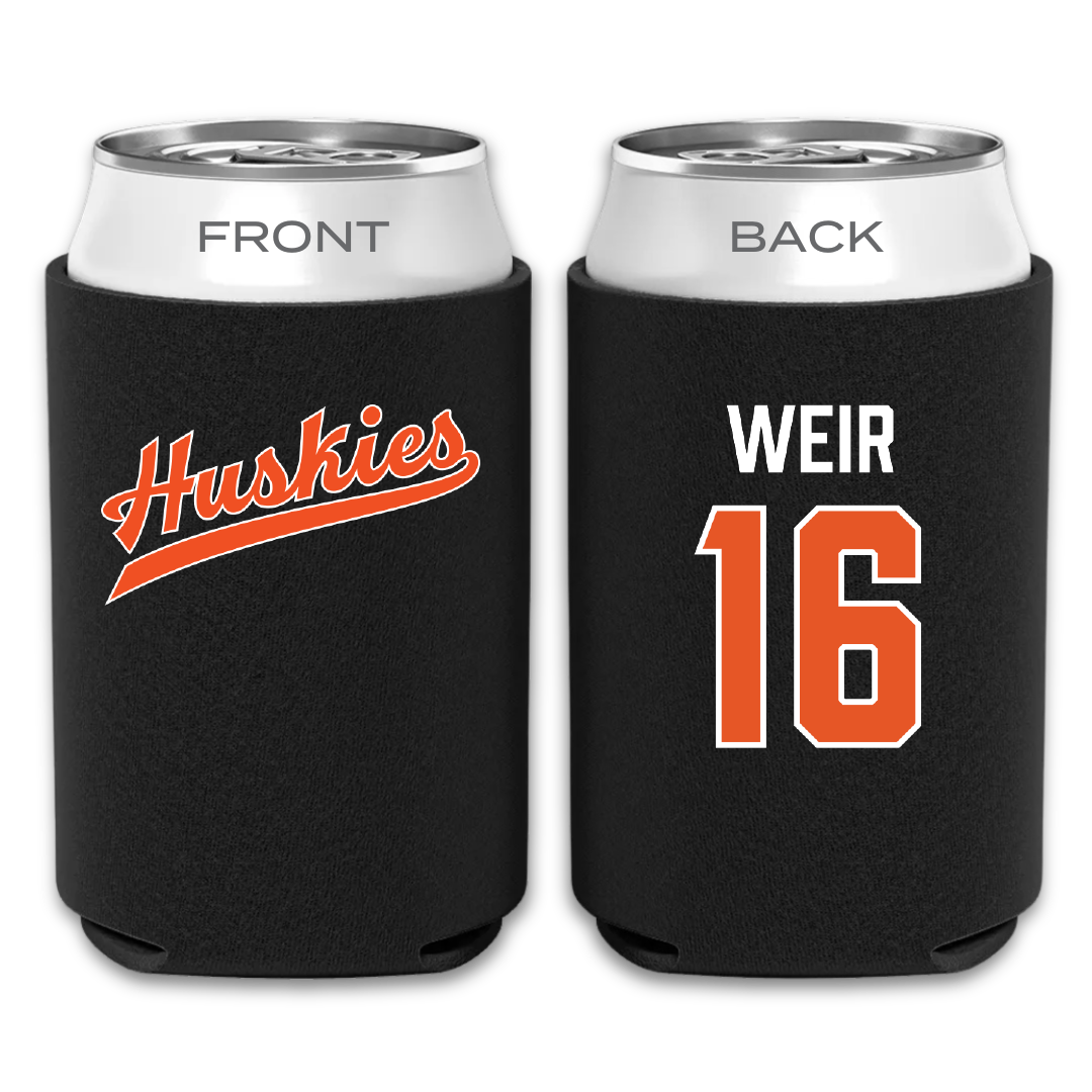 Houston Christian University Football Black Can Cooler - #16 Jake Weir